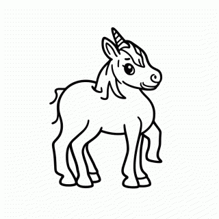 Unicornio Floresta Magica — Unicórnios para Colorir