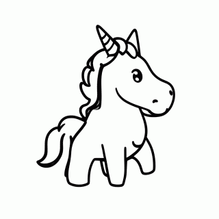 Unicornio Natal para colorir