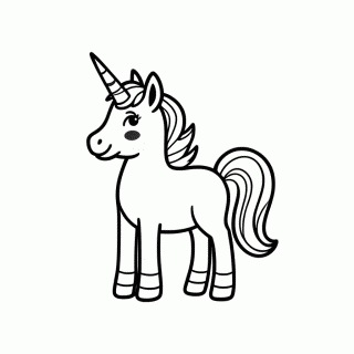 Unicornio Pegasus para colorir