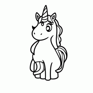 Unicornio Zen — Unicórnios para Colorir