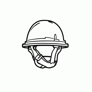Capacete De Construcao para colorir