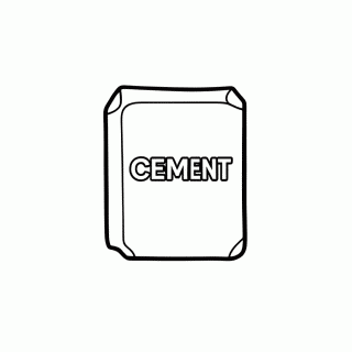 Cimento para colorir