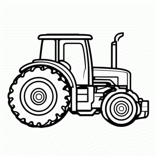 Trator Agricola para colorir