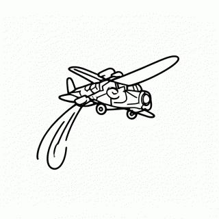 Aviao Anti Incendio para colorir