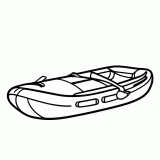 Bote Inflavel — Veículos de Emergência para Colorir