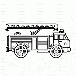 Caminhao De Bombeiros para colorir