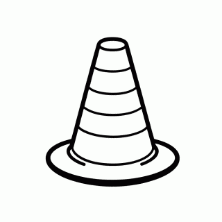 Cone De Emergencia para colorir