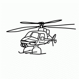 Helicoptero Policial para colorir