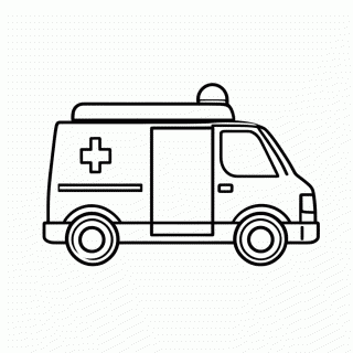 Ambulancia — Veículos para Colorir