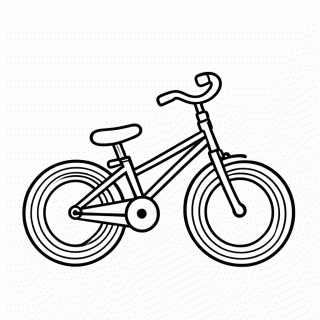 Bicicleta para colorir
