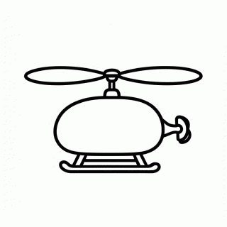 Helicoptero para colorir