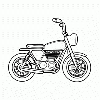 Moto para colorir