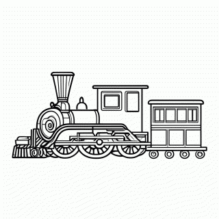Trem para colorir