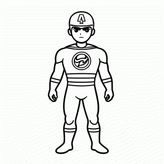 Capitao America Uniforme para colorir
