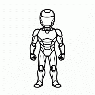 Iron Man Armadura Vermelha — Vingadores (Avengers) para Colorir