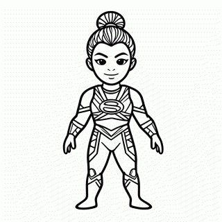 Pantera Negra Wakanda para colorir