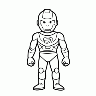 Visao Android Vermelho para colorir