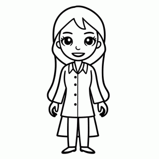 Enid Colega De Quarto Loirona para colorir