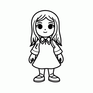 Thing Mao Amiga para colorir