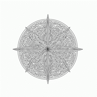 Zentangle Padrão 10 para colorir