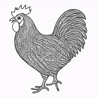 Zentangle Padrão 18 para colorir