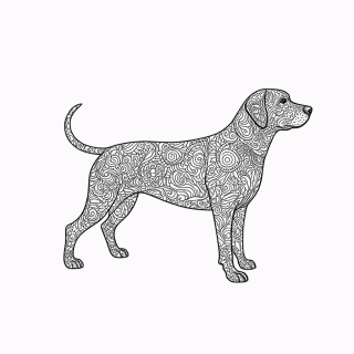 Zentangle Padrão 20 para colorir