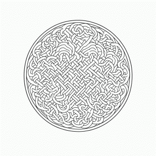Zentangle Padrão 28 para colorir