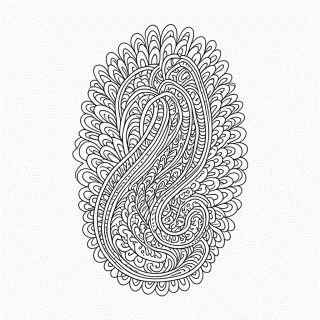 Zentangle Padrão 29 para colorir