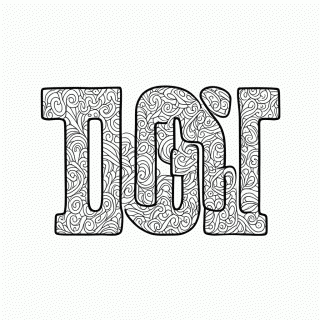 Zentangle Padrão 30 — Zentangle e Doodles para Colorir