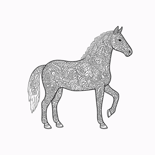 Zentangle Padrão 8 para colorir