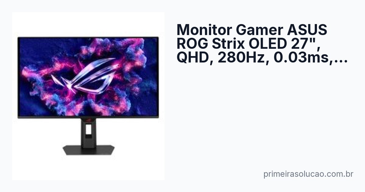 Monitor Gamer ASUS ROG Strix OLED 27