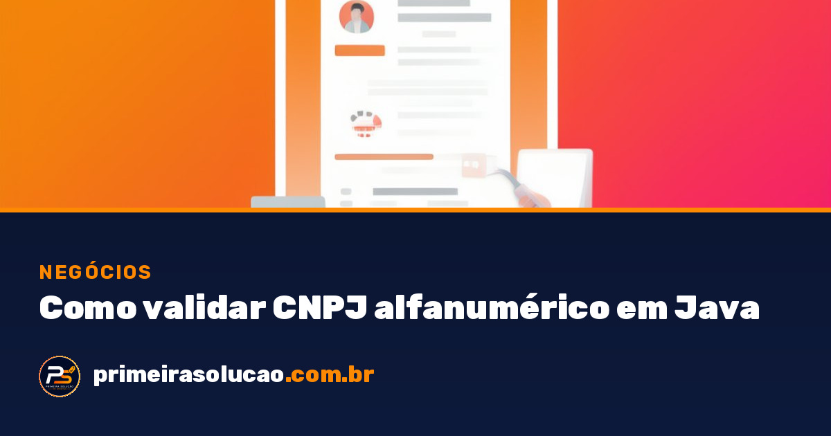 Cnpj Example Como validar CNPJ alfanumérico em Java | Primeira Solução