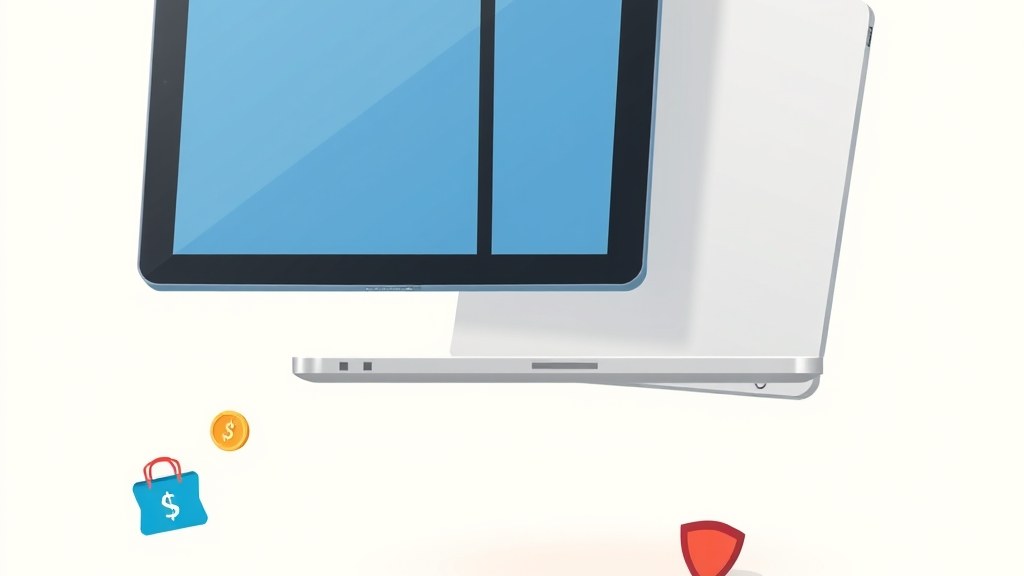 Tablet Android e iPad lado a lado sobre uma mesa, representando a comparação entre os dois