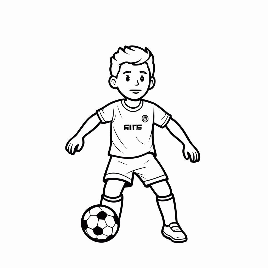 Desenho de Scott McTominay (Escócia) para colorir e imprimir grátis em folha A4