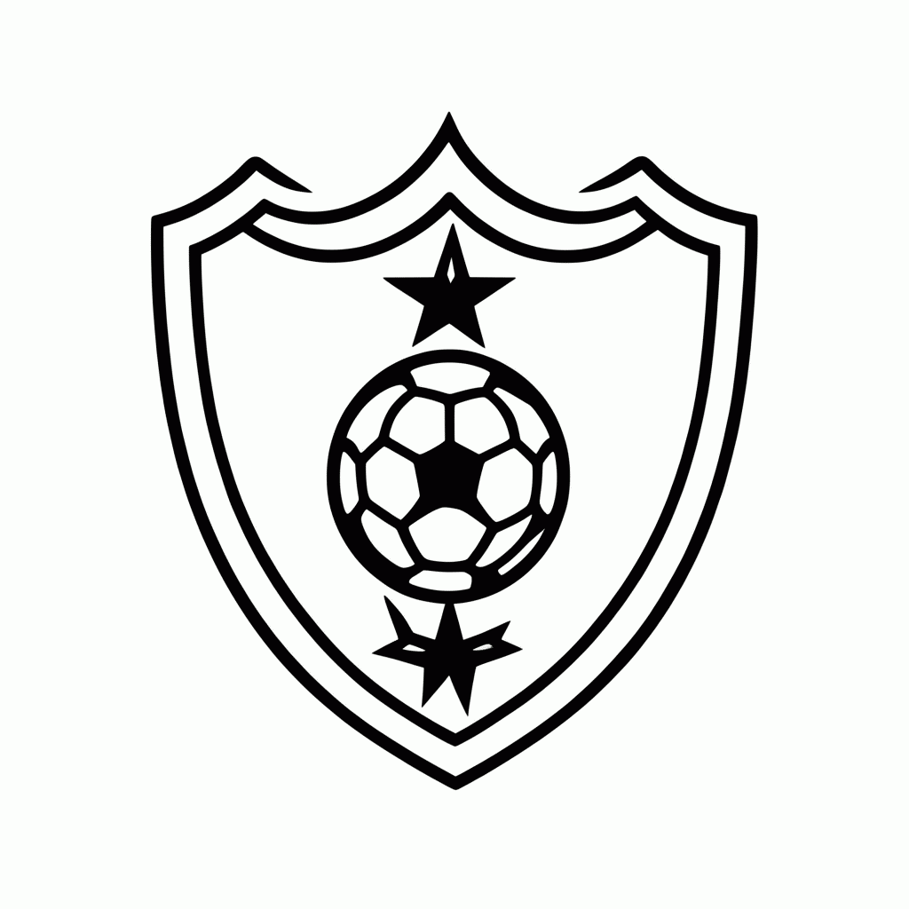 Desenho de Escudo da Seleção do Marrocos para colorir e imprimir grátis em folha A4