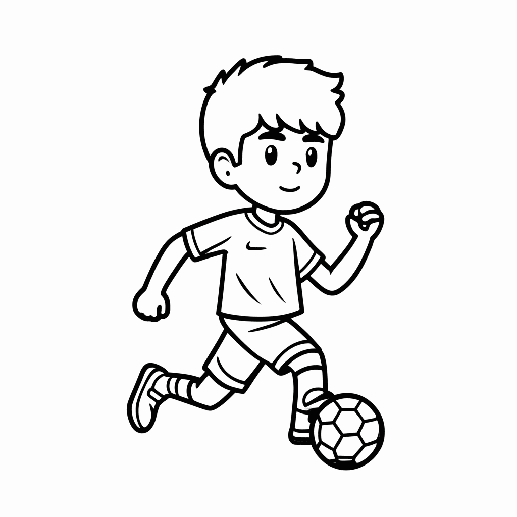 Desenho de Jogador do Haiti para colorir e imprimir grátis em folha A4