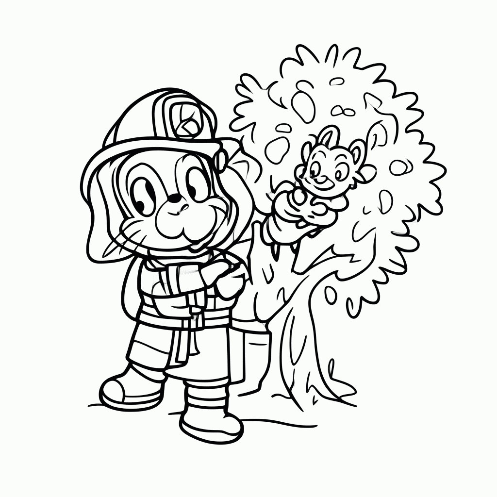 Desenho de Coelho ao Resgate para colorir e imprimir grátis em folha A4