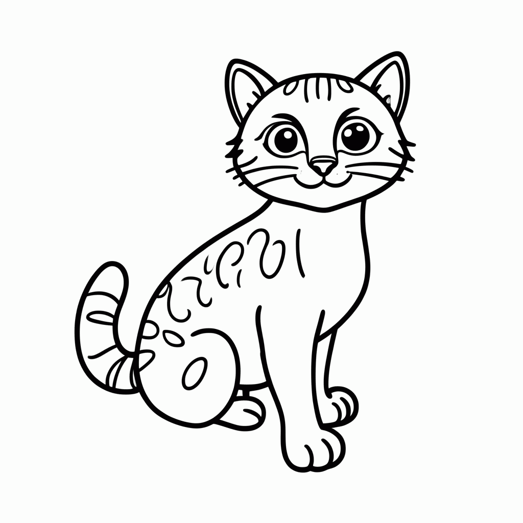 Desenho de Jaguatirica para colorir e imprimir grátis em folha A4