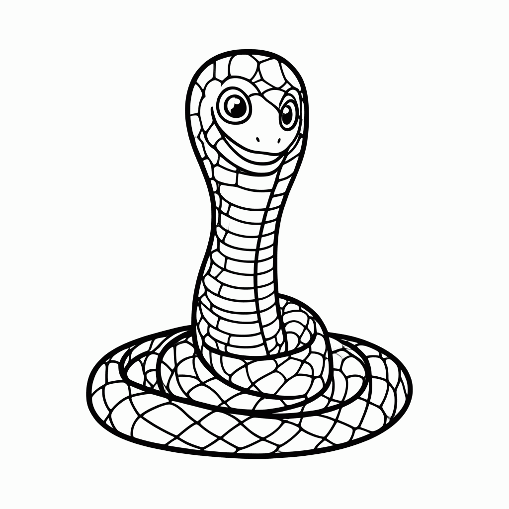 Desenho de Sucuri para colorir e imprimir grátis em folha A4