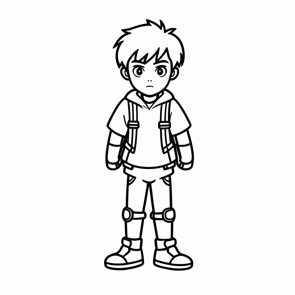 Desenho de Armin Arlert para colorir e imprimir grátis em folha A4
