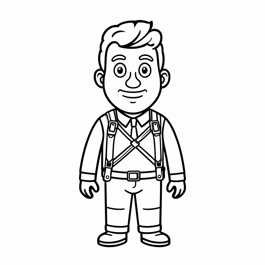 Desenho de Bertholdt Hoover para colorir e imprimir grátis em folha A4