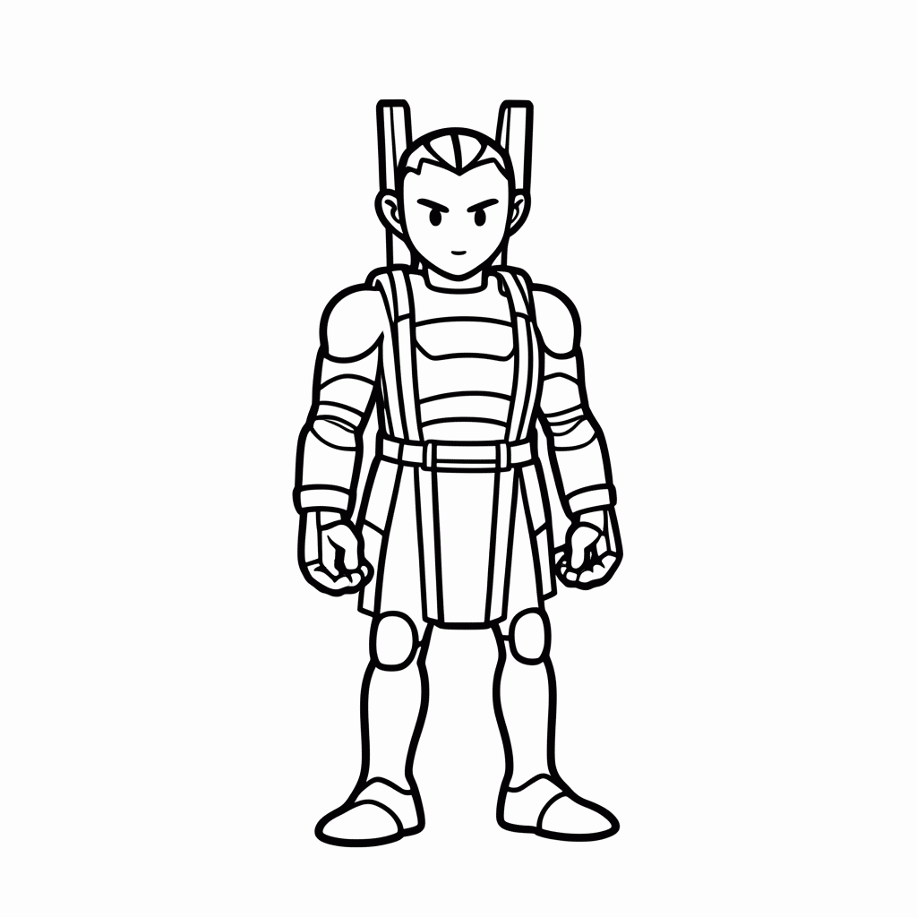Desenho de Eren Titan Fundador para colorir e imprimir grátis em folha A4