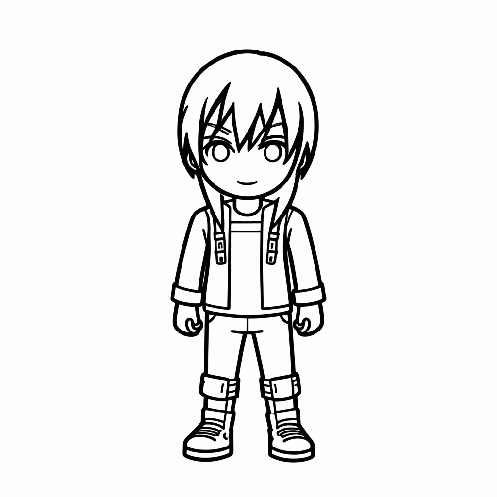 Desenho de Mikasa Ackerman para colorir e imprimir grátis em folha A4