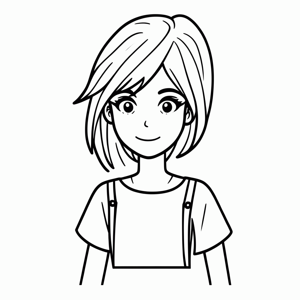 Desenho de Sasha Blouse para colorir e imprimir grátis em folha A4