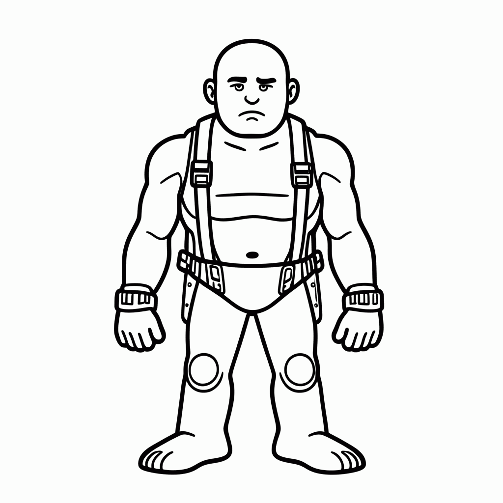 Desenho de Titan Colossal para colorir e imprimir grátis em folha A4