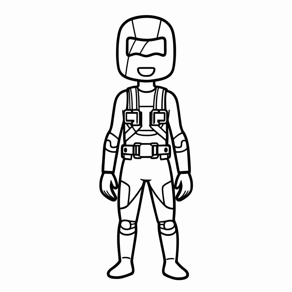 Desenho de Ymir Cadete para colorir e imprimir grátis em folha A4
