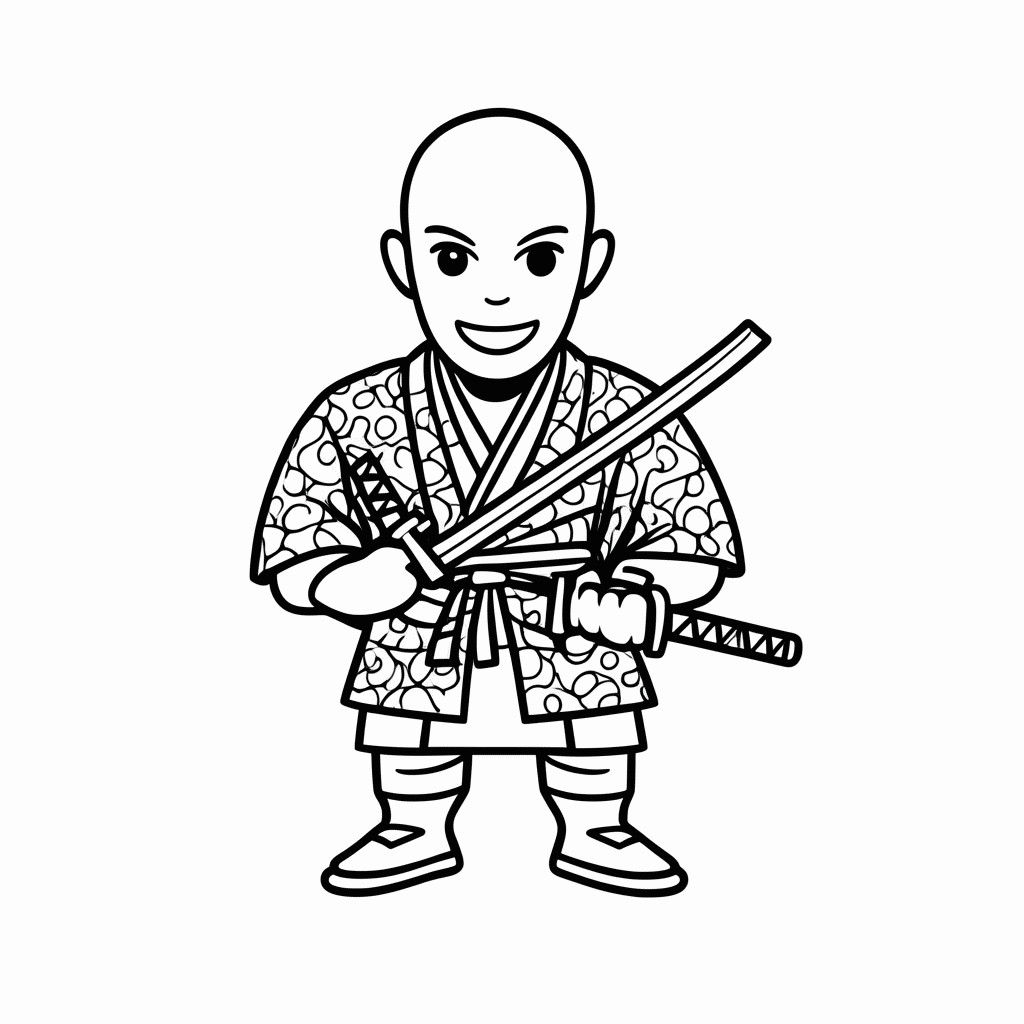 Desenho de Gyomei Himejima Pedra para colorir e imprimir grátis em folha A4
