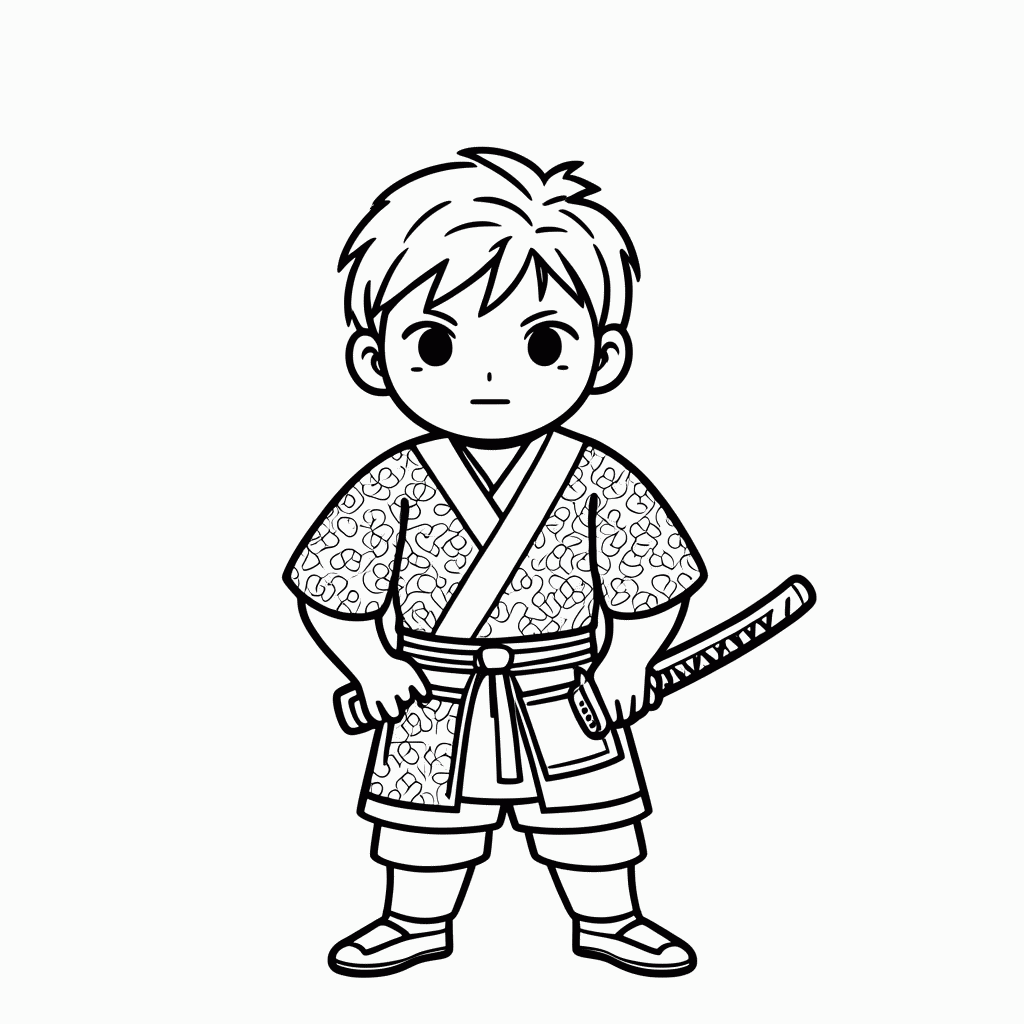 Desenho de Gyutaro Lua Superior 6 para colorir e imprimir grátis em folha A4