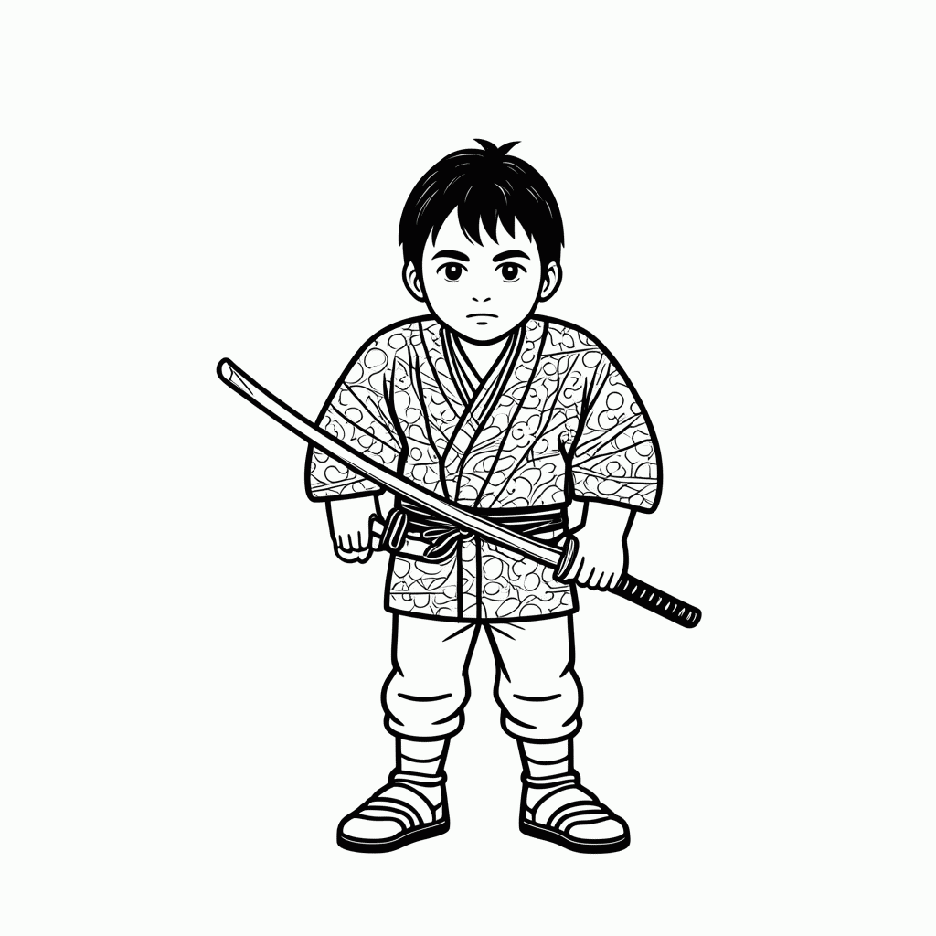 Desenho de Muzan Kibutsuji para colorir e imprimir grátis em folha A4