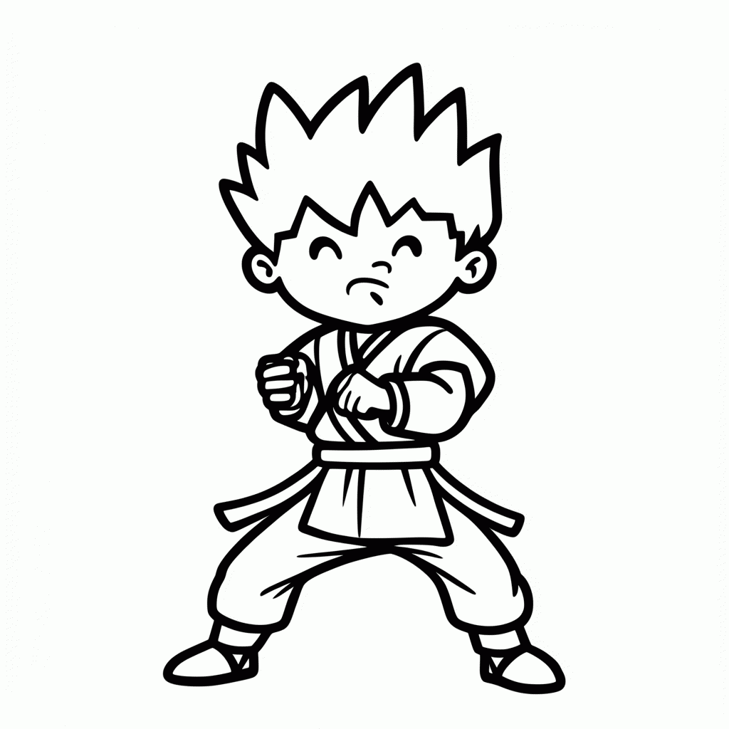 Desenho de Videl para colorir e imprimir grátis em folha A4